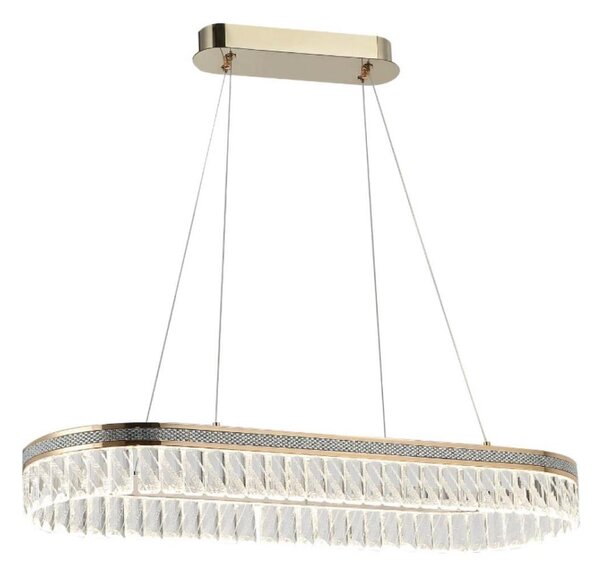 Candelabru LED din cristal dimabil suspendat pe cablu THALIA LED/50W/230V 3000-6000K + telecomandă