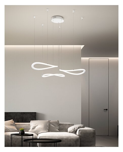 Lustră LED pe cablu TIRRENO 3xLED/20W/230V Fabas Luce 3711-47-102