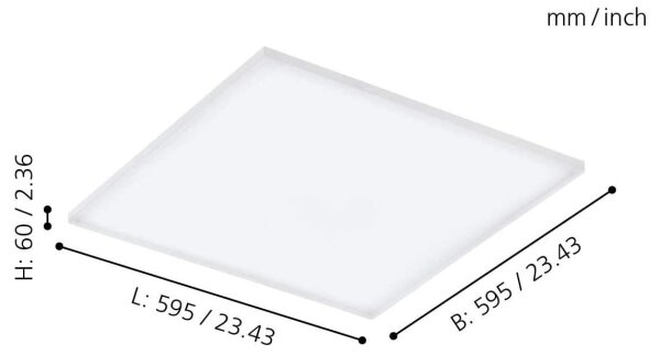 Plafonieră LED RGB dimabilă TURCONA-C LED/30W/230V Eglo 98564 + telecomandă