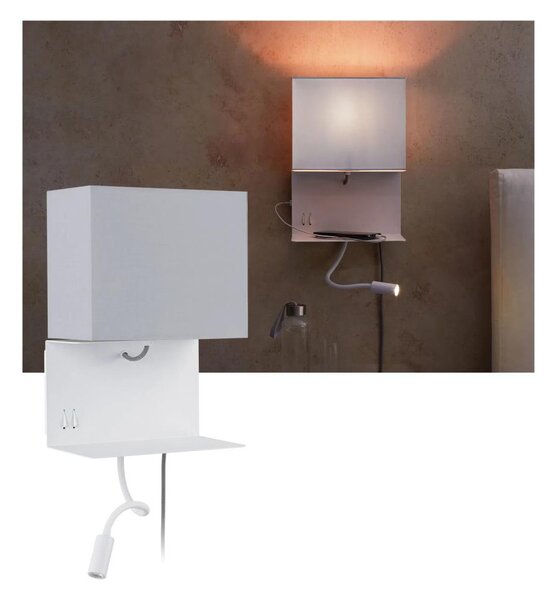 Paulmann 78913 - Aplica de perete MERANI 230V, LED/2,5W + 1xE27/40W cu port USB