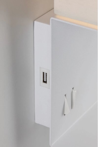 Paulmann 78913 - Aplica de perete MERANI 230V, LED/2,5W + 1xE27/40W cu port USB