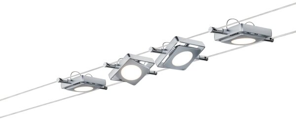 Paulmann 94107 - Set 4 x LED de 4,3 W, sistem complet cu cablu MAC 230 V