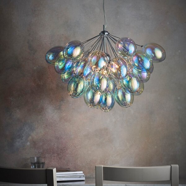 Endon 76450 - Lustră INFINITY suspendată pe cablu, 6xG9/28W/230V, multicoloră