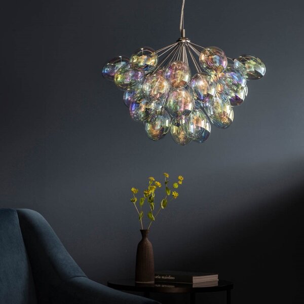 Endon 76450 - Lustră INFINITY suspendată pe cablu, 6xG9/28W/230V, multicoloră