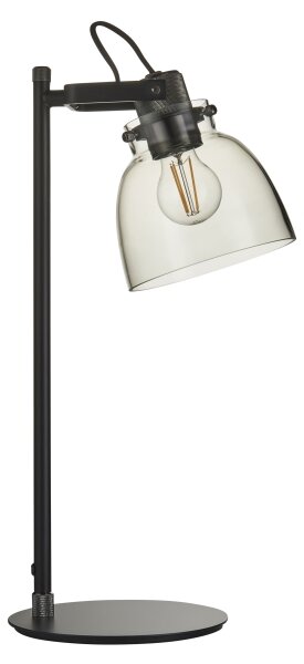Endon 107012 - Lampă de masă URBAN 1xE27/10W/230V negru/fumuriu
