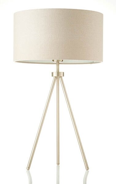 Endon 66986 - Lampă de masă TRI, 1xE27/40W/230V, alamă/bej