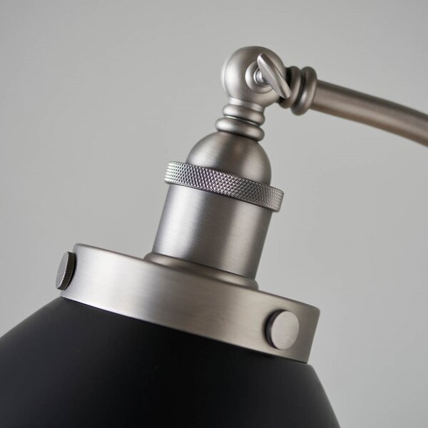 Endon 98753 - Lampă de podea FRANKLIN 1xE27/10W/230V crom mat/antracit
