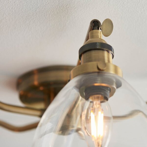 Endon 97248 - Plafonieră cu spoturi HANSEN 5xE14/7W/230V alamă