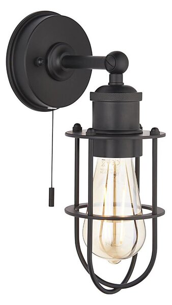 Endon 99948 - Aplica de perete pentru baie CREW, 1xE27/6W/230V, IP44, negru