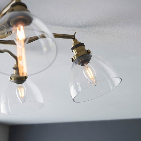 Endon 97248 - Plafonieră cu spoturi HANSEN 5xE14/7W/230V alamă