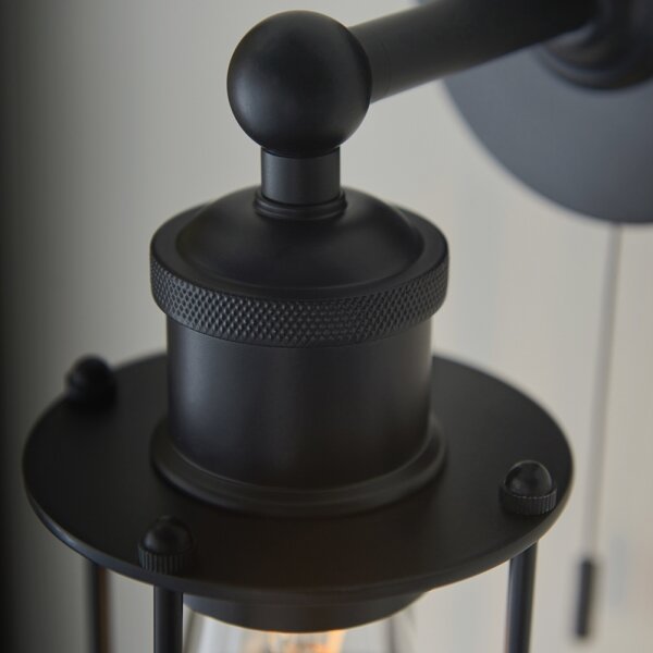 Endon 99948 - Aplica de perete pentru baie CREW, 1xE27/6W/230V, IP44, negru