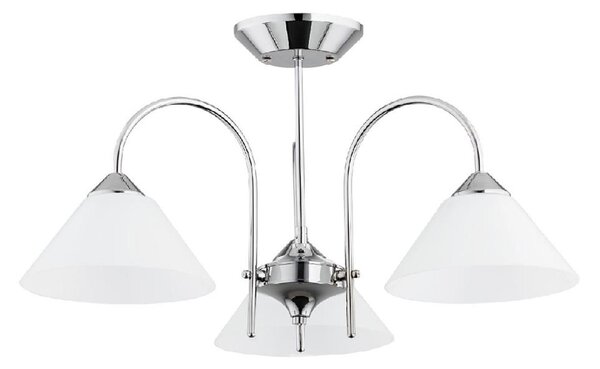 Lustră aplicată TAPER, 3 x E27 / 15 W / 230 V, crom lucios