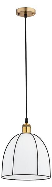 Lustră DAVE pe cablu, 1xE27/15W/230V, auriu/negru