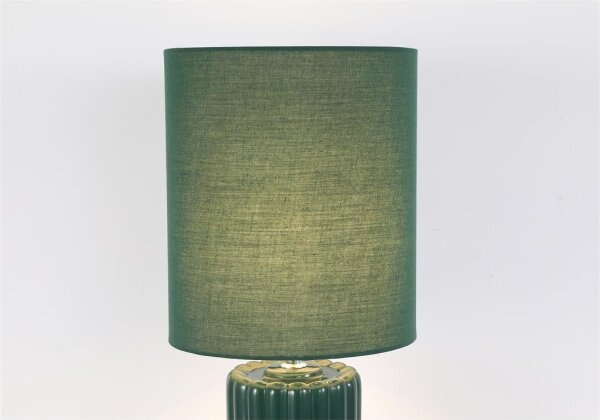 Searchlight EU22353GR - Lampă de masă GROOVE 1xE14/60W/230V verde