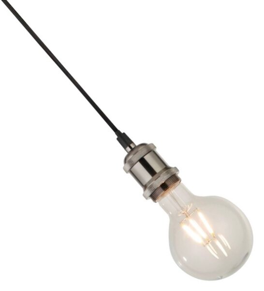 Searchlight 7461SS - Lustră suspendată pe cablu SUSPENSION, 1xE27/60W/230V, argintie
