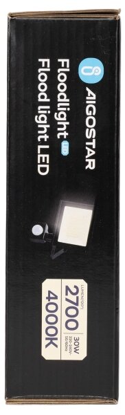 Aigostar - Proiector LED cu senzor LED/30W/230V 4000K IP65