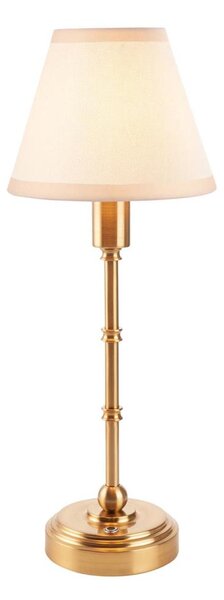 Endon 114811 - Lampă de birou reîncărcabilă cu LED dimabilă BURLEY, LED 1,5W/5V, alamă/albă