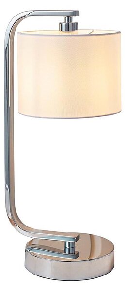 Endon 57917 - Lampă de masă reglabilă CANNING 1xE14/40W/230V crom lucios/alb