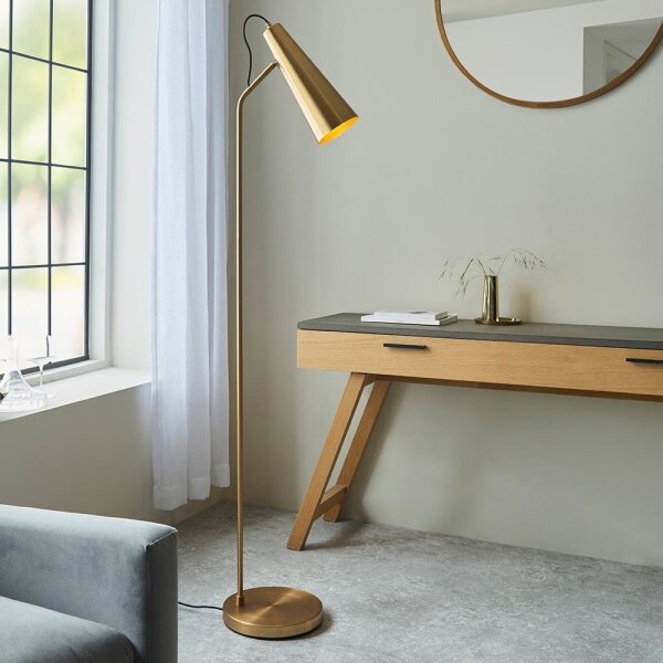 Endon 107528 - Lampă de podea KARNA 1xE27/10W/230V alamă