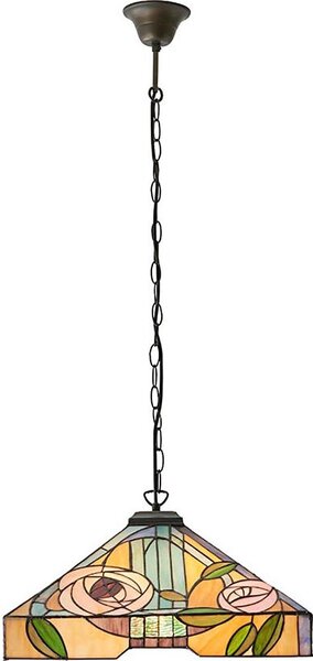 Endon 64384 - Lustră cu lanț Tiffany WILLOW 3xE27/60W/230V