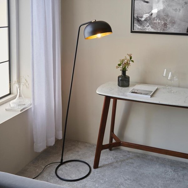 Lampă de podea BRAIR Endon 106337, 1xE27/10W/230V, neagră