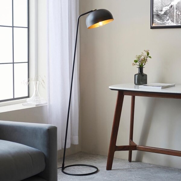 Lampă de podea BRAIR Endon 106337, 1xE27/10W/230V, neagră