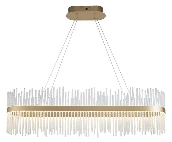Endon 104082 - Lustră suspendată pe cablu ADRIEL LED dimabil, 47W/230V, 3000K, auriu