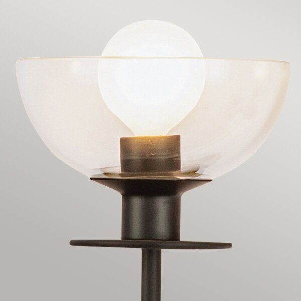 Alora Mood ALM-SYLVIA-2WB-BK-CL - Aplica de perete SYLVIA 2xE14/40W/230V, neagră