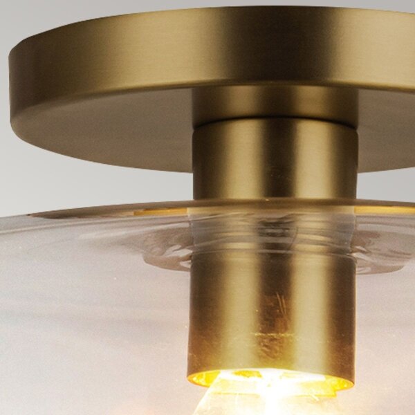 Alora Mood ALM-SYLVIA-SF-BG-CL - Plafonieră SYLVIA 1xE27/60W/230V, auriu