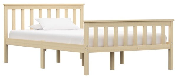 Cadru de pat, lemn deschis, 120 x 200 cm, lemn masiv de pin