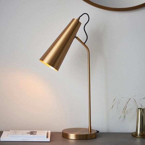 Endon KARNA 107527 - Lampă de masă 1xE27/10W/230V, alamă