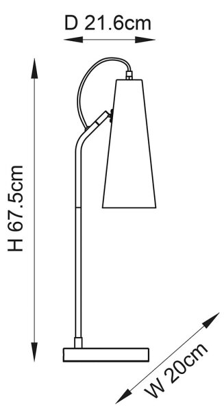 Endon KARNA 107527 - Lampă de masă 1xE27/10W/230V, alamă