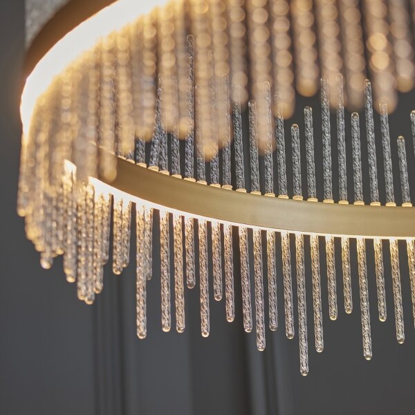 Endon 107672 - Lustră LED ADRIEL dimabilă pe cablu, 83W, 230V, 3000K, aurie