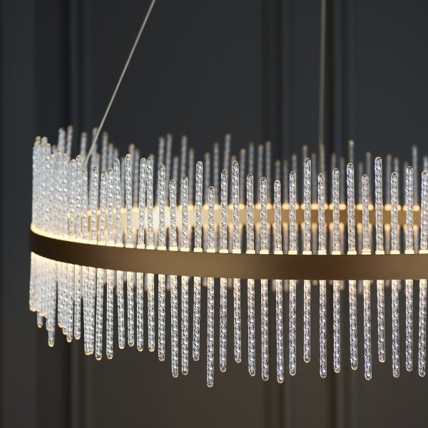 Endon 107672 - Lustră LED ADRIEL dimabilă pe cablu, 83W, 230V, 3000K, aurie