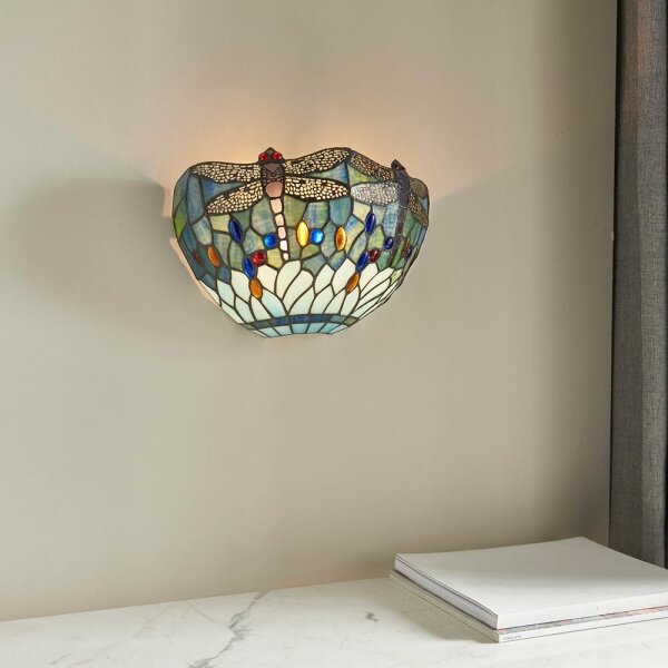 Endon 64102 - Aplică de perete Tiffany DRAGONFLY 1xE14/40W/230V