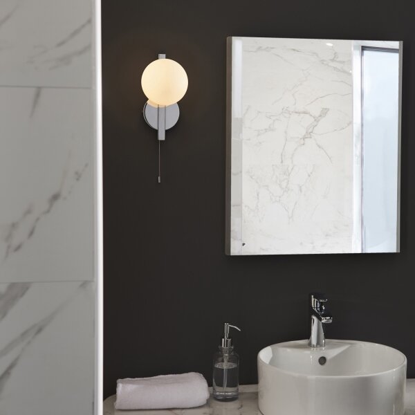 Aplică de perete pentru baie SPA Endon 94080, 1xG9/3W/230V, IP44, crom lucios