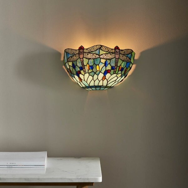 Endon 64102 - Aplică de perete Tiffany DRAGONFLY 1xE14/40W/230V