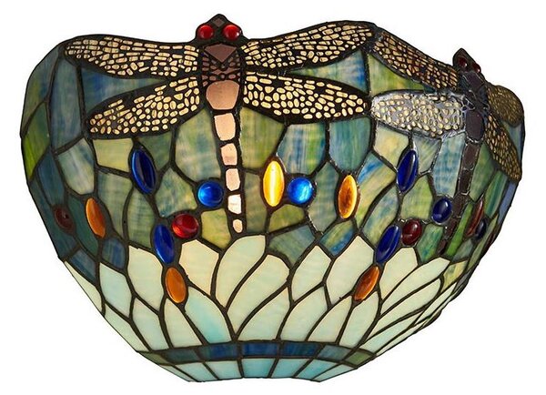 Endon 64102 - Aplică de perete Tiffany DRAGONFLY 1xE14/40W/230V