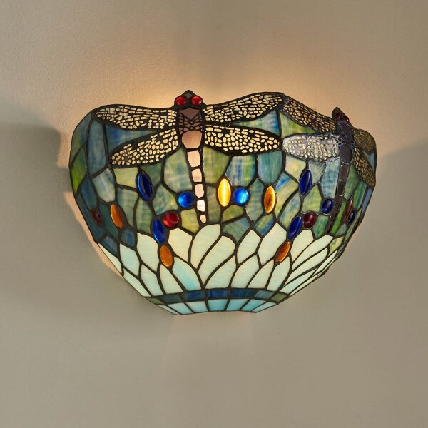 Endon 64102 - Aplică de perete Tiffany DRAGONFLY 1xE14/40W/230V
