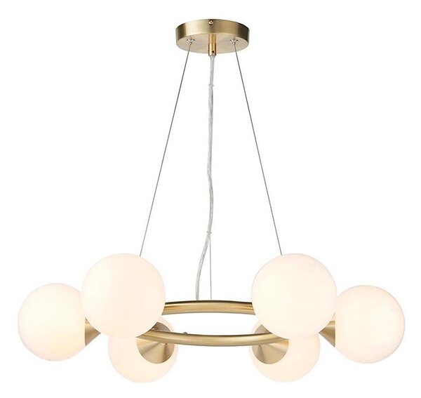 Endon 106390 - Lustră suspendată pe cablu OTIS 6xG9/3W/230V, aurie