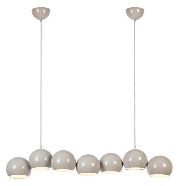 Markslöjd 108914 - Candelabru cu cablu CUPOLO 7xE14/40W/230V, gri