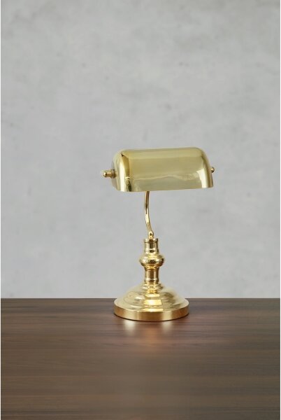 Markslöjd 108977 - Lampă de masă BANKERS 1xE14/40W/230V aurie