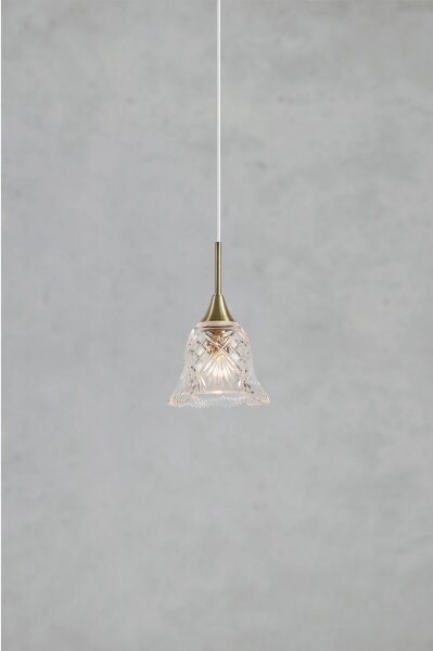 Markslöjd LUNA 109011 - Lampă suspendată pe cablu, 1xE14/40W/230V, alamă