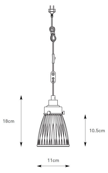 Markslöjd 109009 - Pendul BELLIS pe cablu 1xE14/40W/230V, crom mat