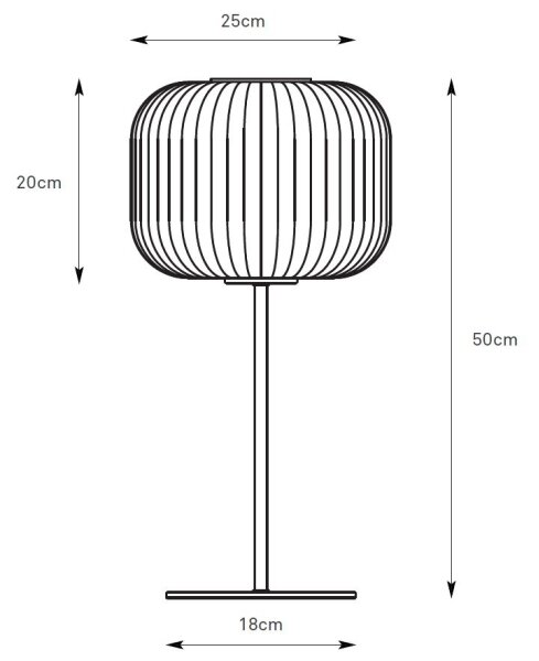 Markslöjd 109007 - Lampă de masă SOBER 1xE27/40W/230V alb/crom mat