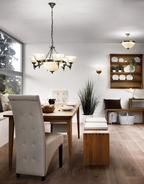 EGLO 85858 - Lustra cu lant MARBELLA 9xE14/60W