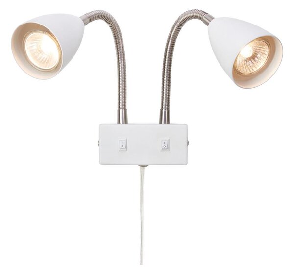 Markslöjd 108900 - Aplică de perete CIRO cu 2 spoturi (2x GU10, 7W, 230V), alb