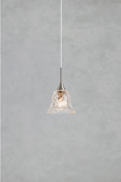 Markslöjd 109012 - Lustră suspendată pe cablu LUNA 1xE14/40W/230V crom mat