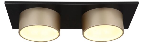 Globo 56964-2 - Plafonieră RAYMOND LED, 24W, 230V, 3000K, 46x20 cm, alamă