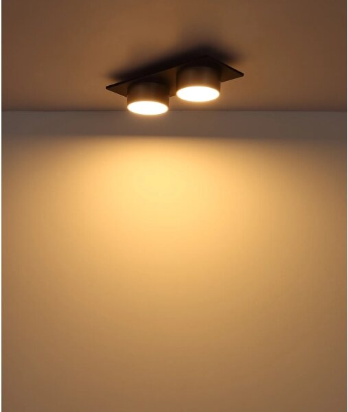 Globo 56964-2 - Plafonieră RAYMOND LED, 24W, 230V, 3000K, 46x20 cm, alamă